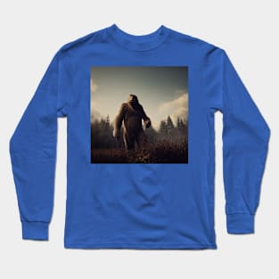 Sasquatch in Nature Long Sleeve T-Shirt